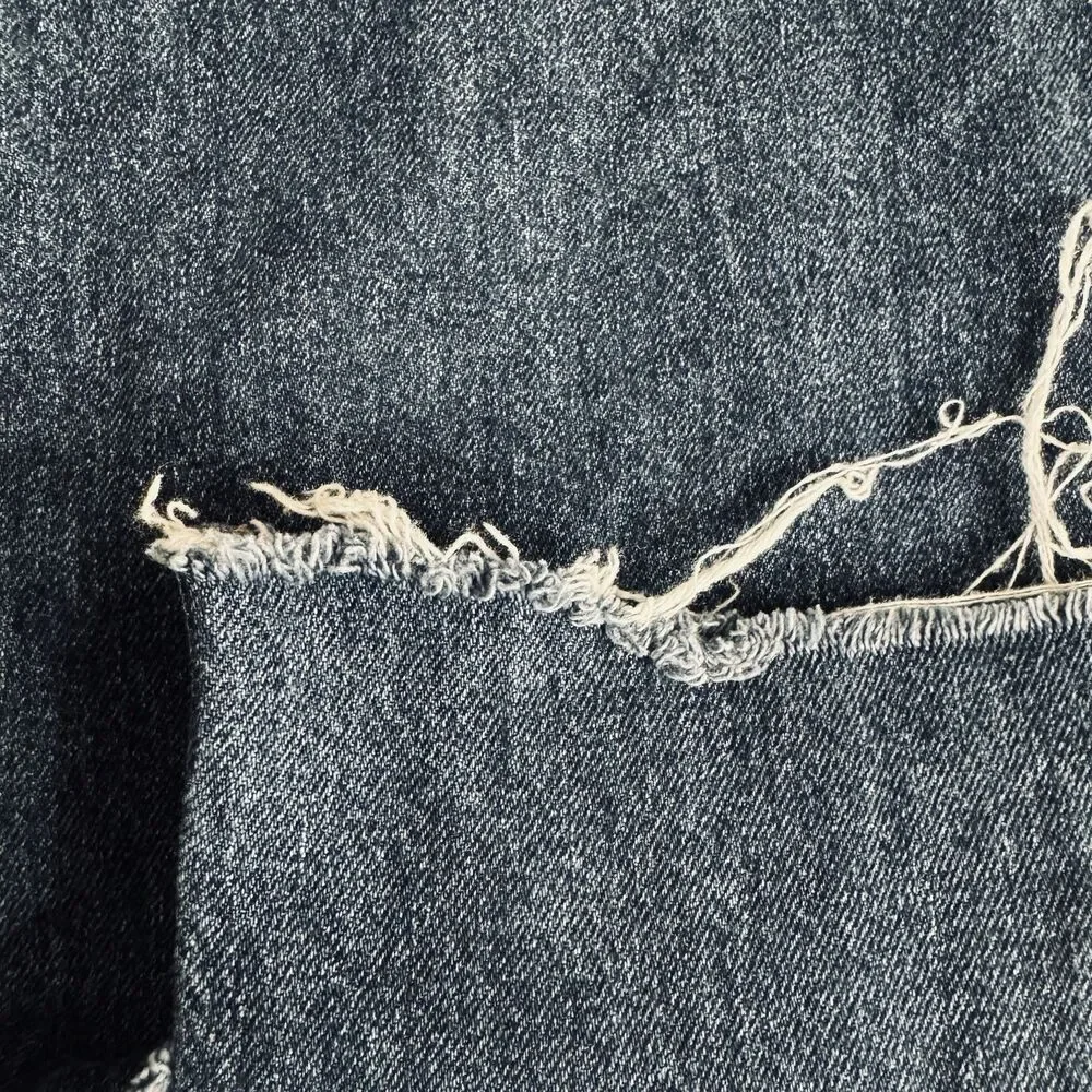 Aeropostale High Rise Wide Leg Ankle Jeans 10 (29x26) Blue Altered Cotton Womens